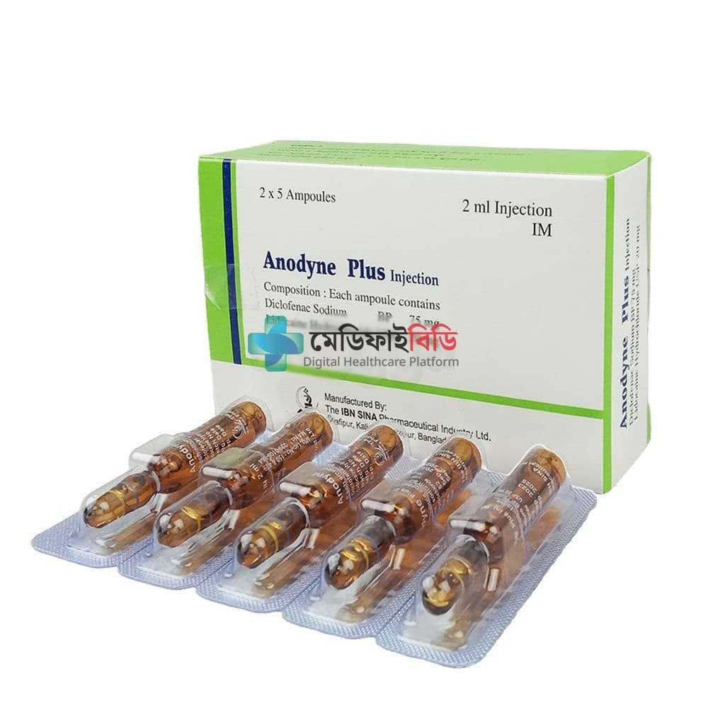 Anodyne Plus IM Injection 75mg+20mg/2ml