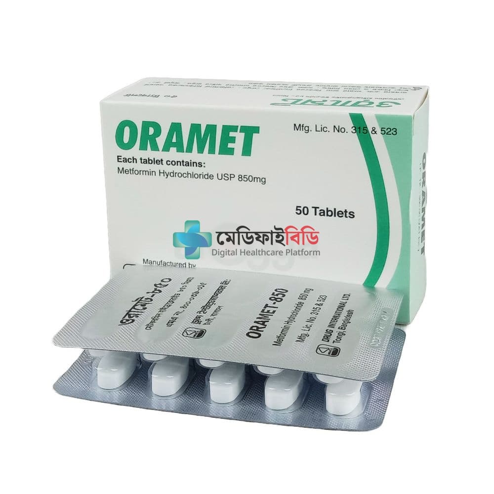 Oramet 850 850mg — Metformin Hydrochloride