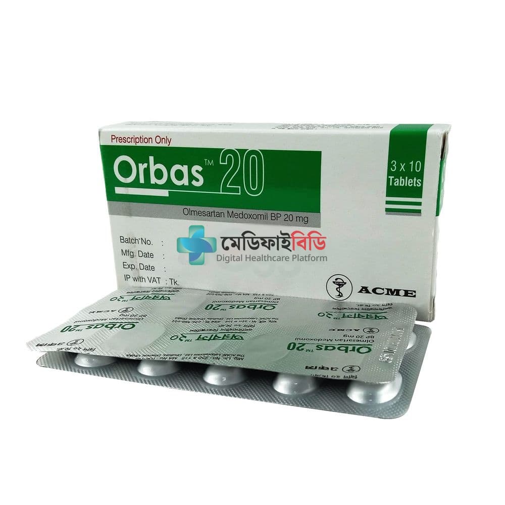 Orbas 20 20mg — Olmesartan Medoxomil