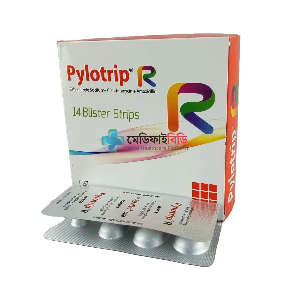 Pylotrip R 20mg+500mg+1gm