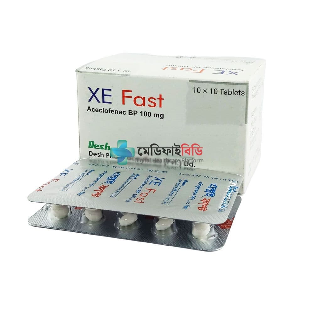 Xe Fast 100mg — Aceclofenac
