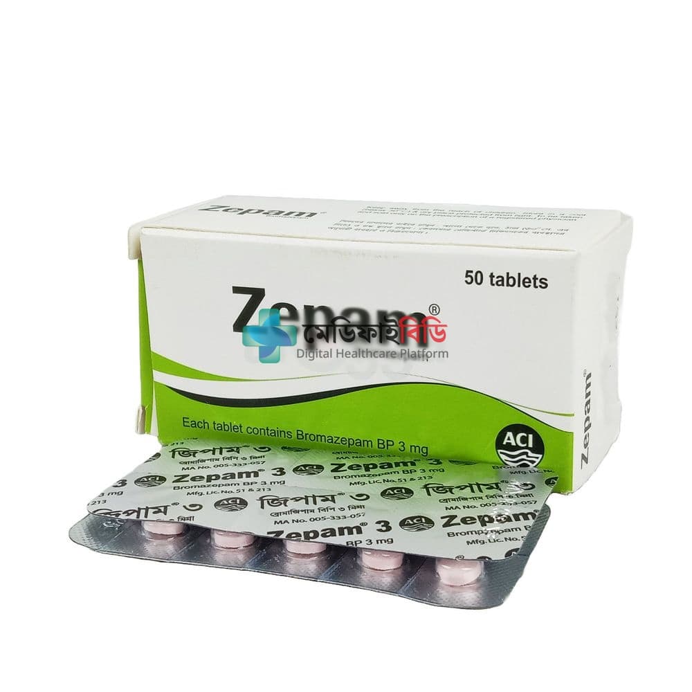Zepam 3mg — Bromazepam