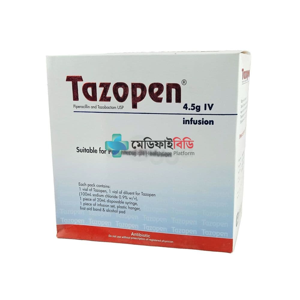 Tazopen IV 4gm+0.5gm/vial