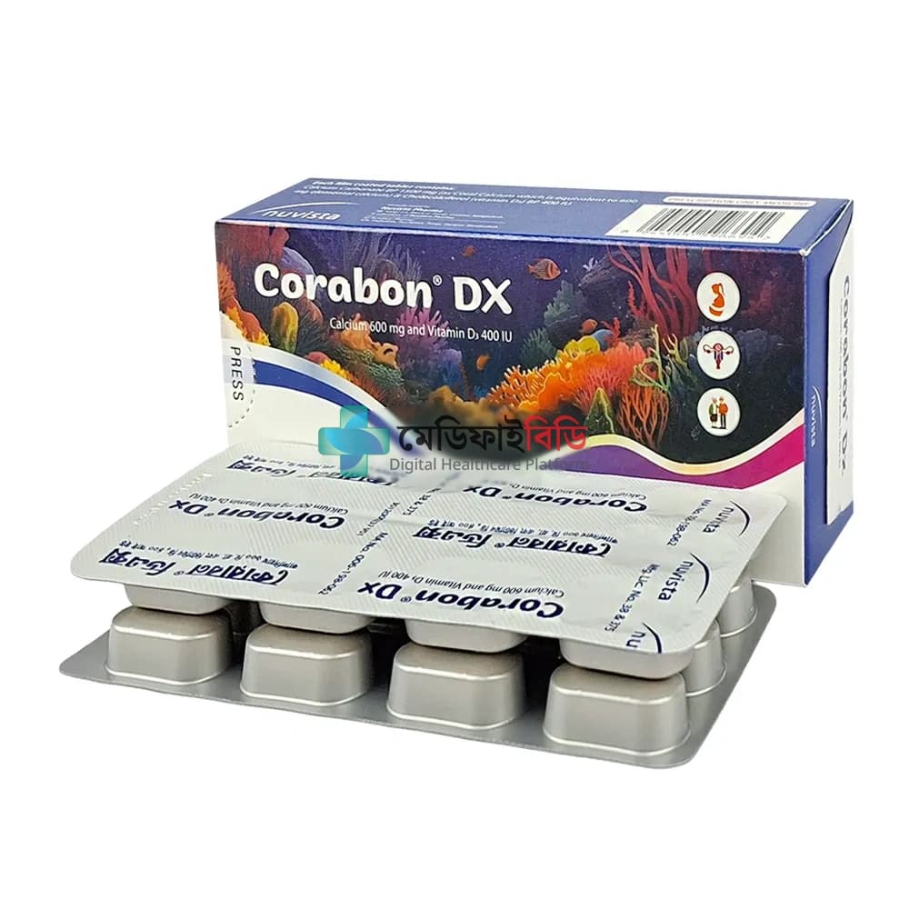 Corabon-DX 600mg+400IU — Calcium 600 mg + Vitamin D 400 IU