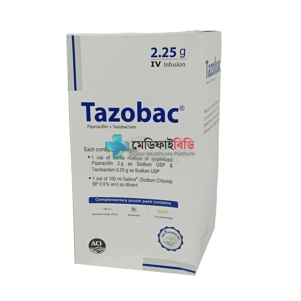 Tazobac 2.25 2gm+0.25gm