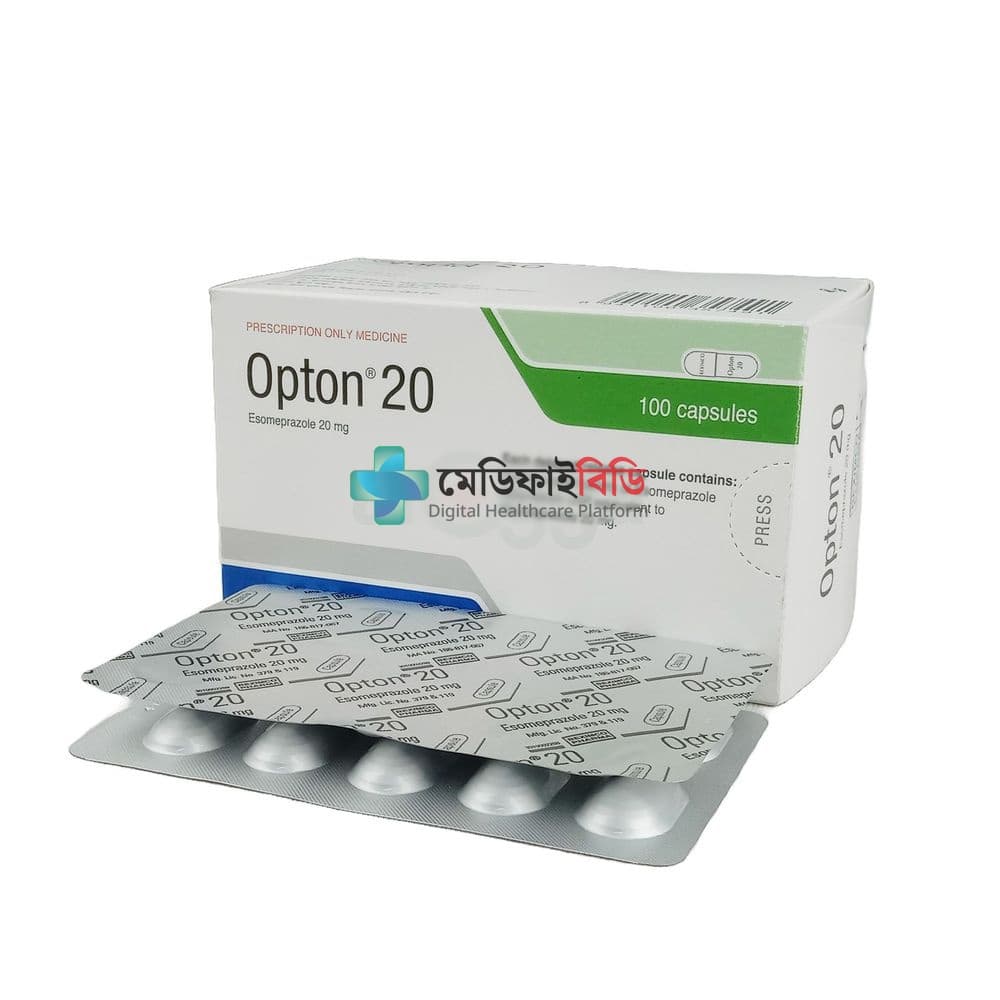 Opton 20 Capsule 20mg — Esomeprazole Magnesium Trihydrate
