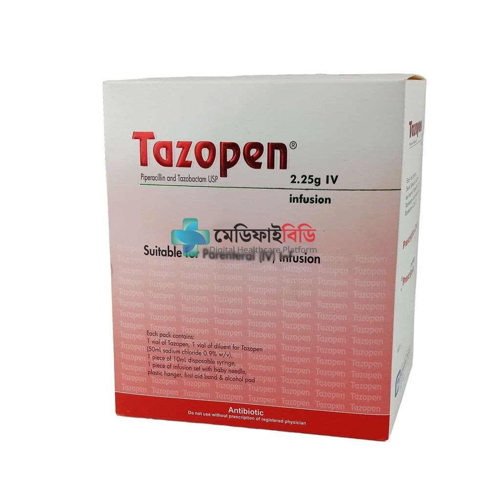 Tazopen 2.25 2gm+0.25gm