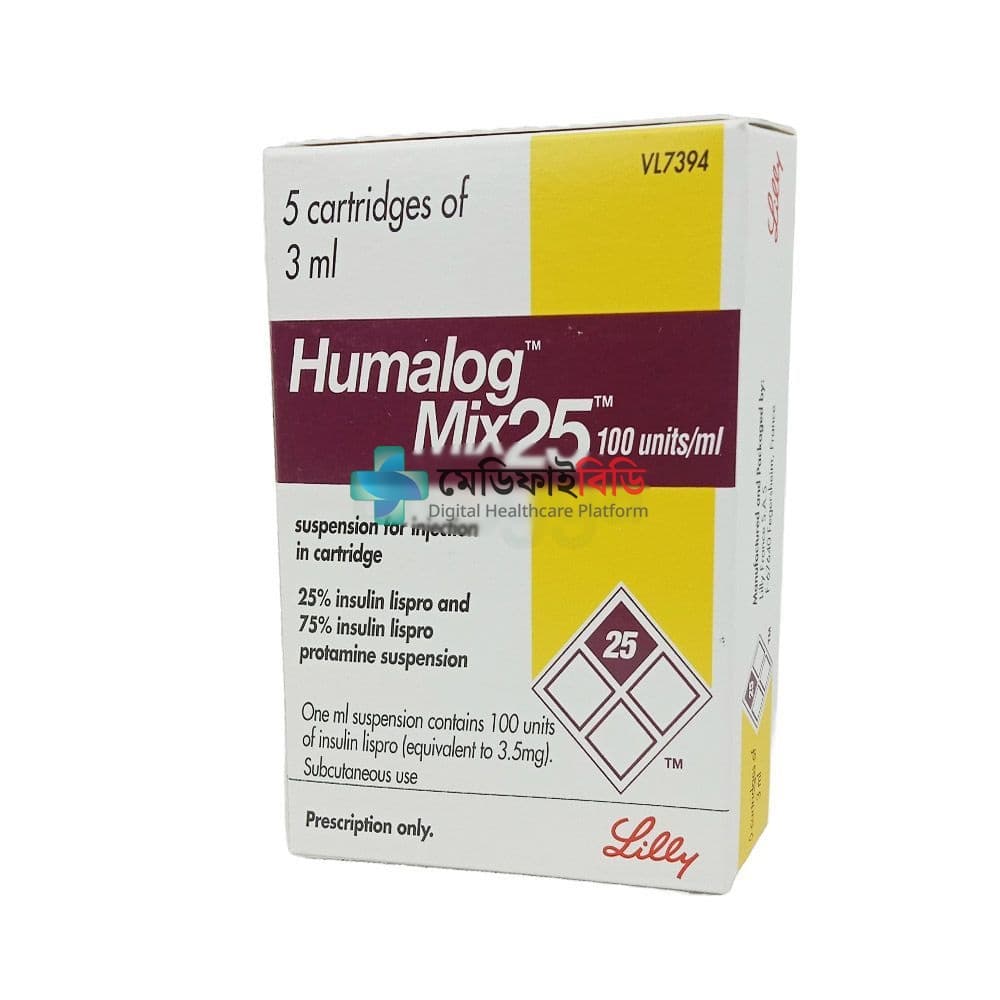 Humalog Mix 25/75 Cartidge 75%+25%