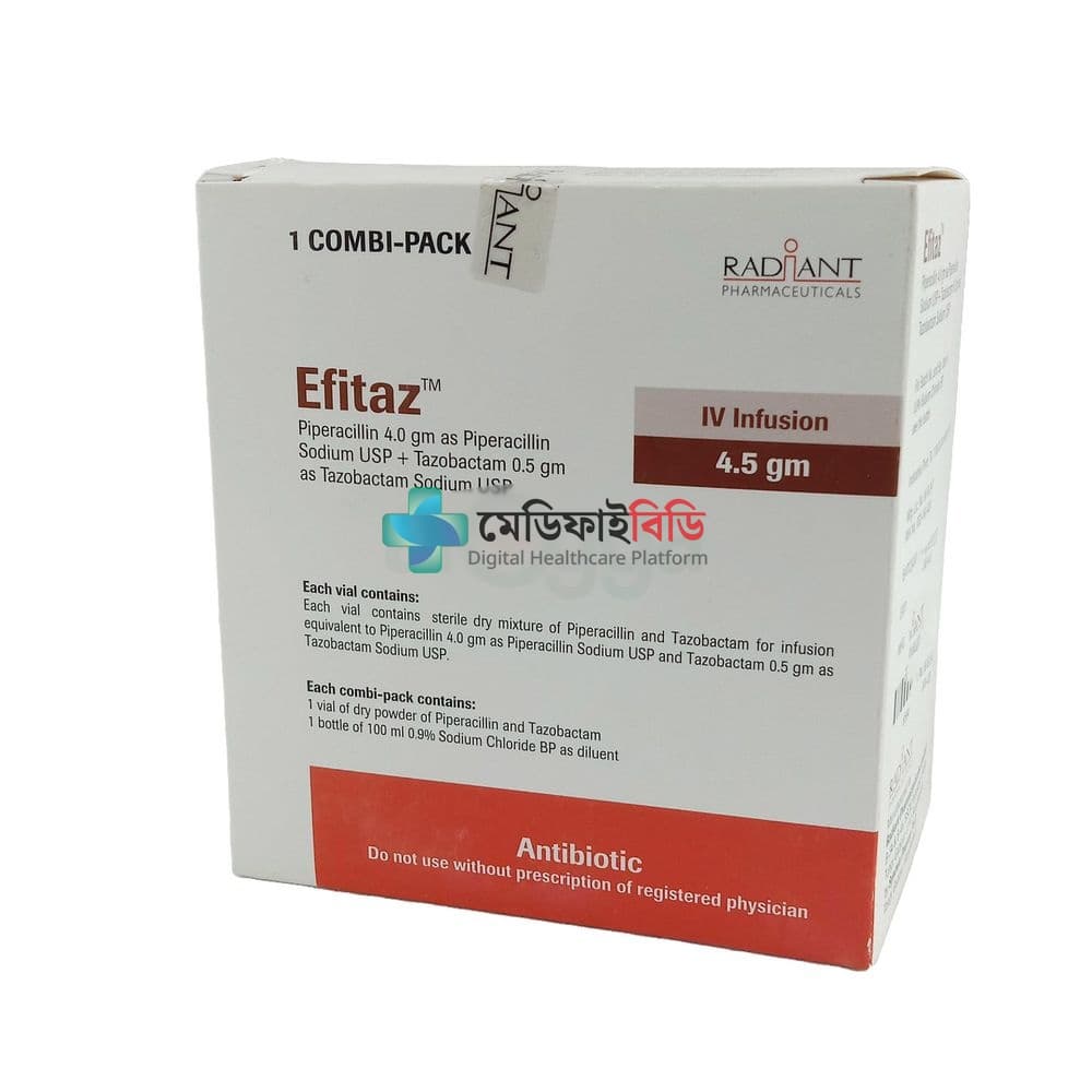 Efitaz IV 4gm+0.5gm/vial