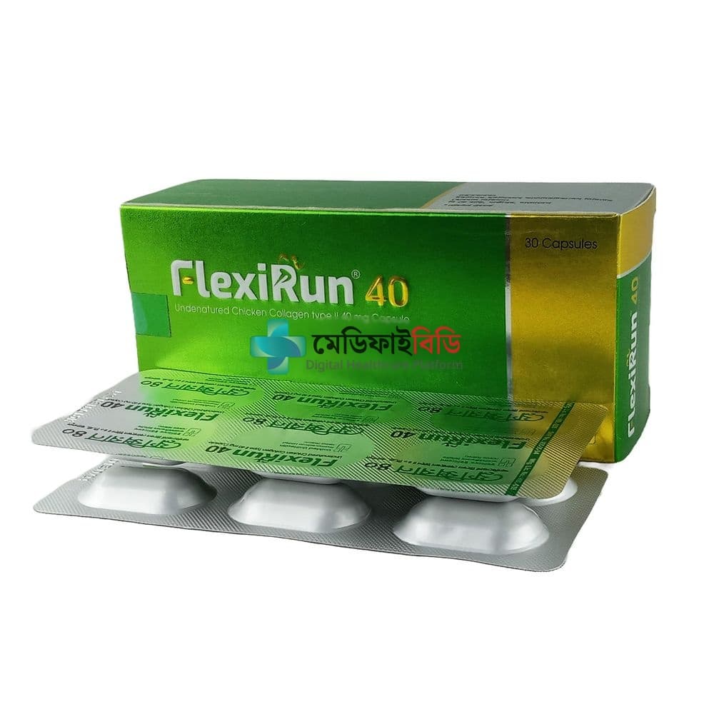FlexiRun 40 40mg — Undenatured Chicken Collagen Type