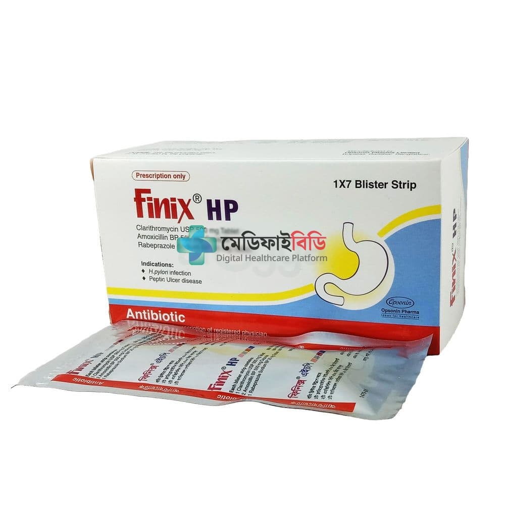 Finix HP 20mg+500mg+1gm