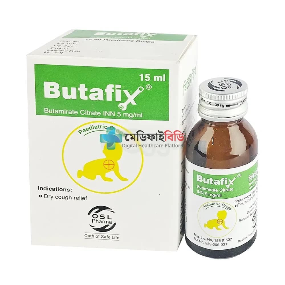 Butafix Pediatric Drops 5mg/ml — Butamirate Citrate