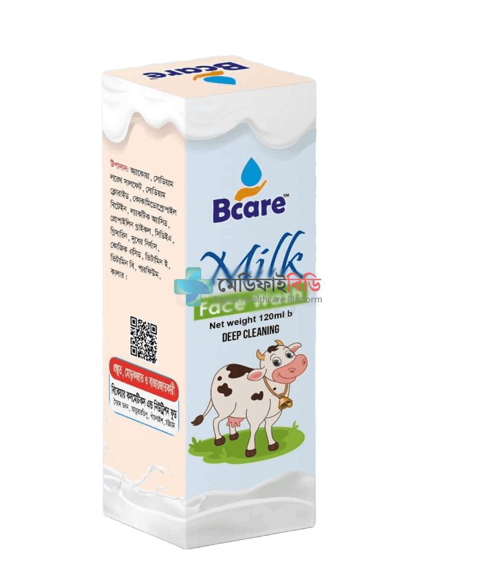 Bcare Milk Face Wash 120ml null — 