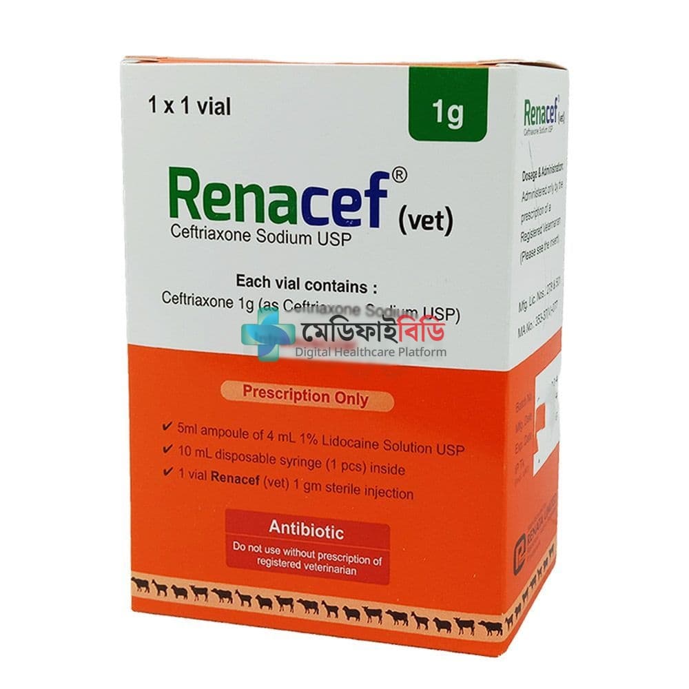Renacef 1gm (Vet) IM Injection null — 