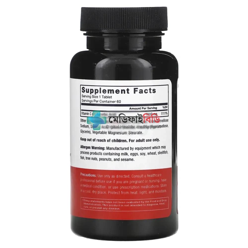 Force Factor Vitamin C, 1,000 mg, 60 Tablets null — 