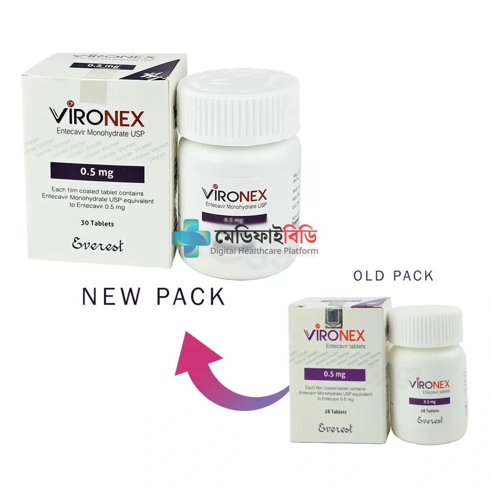 Vironex 0.5 0.5mg — Entecavir