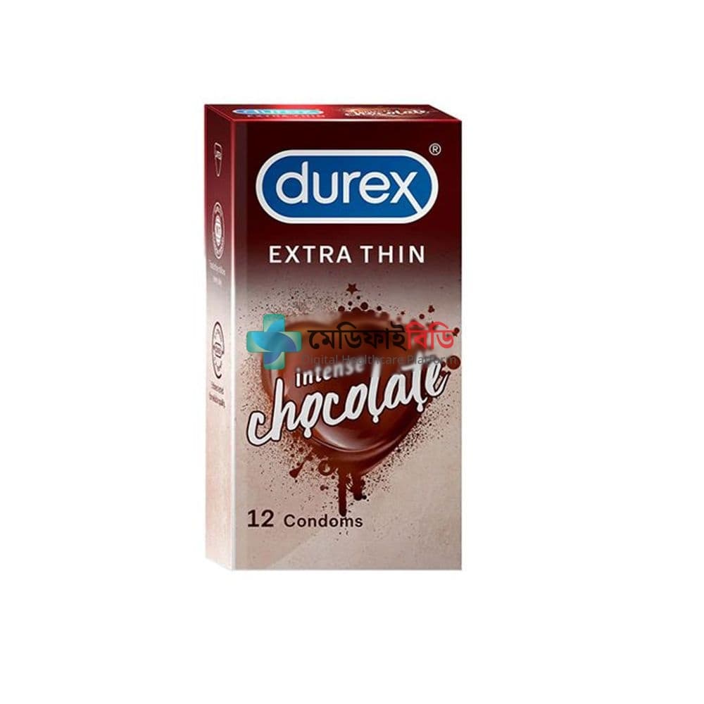Durex Extra Thin Intense Chocolate Flavoured Condom 12Pcs null — 