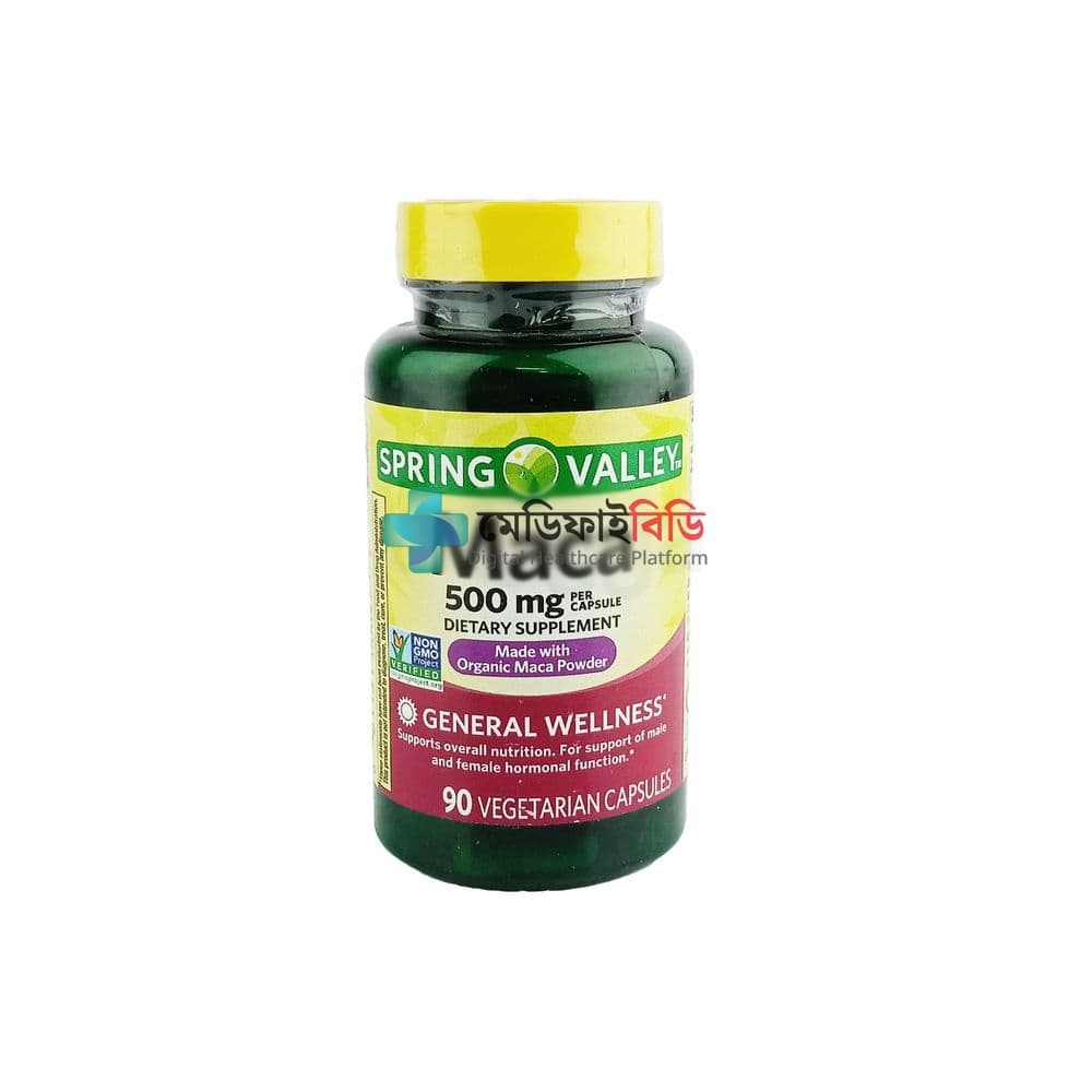 Spring Valley Maca General Wellness 500mg 90 Capsules null — 