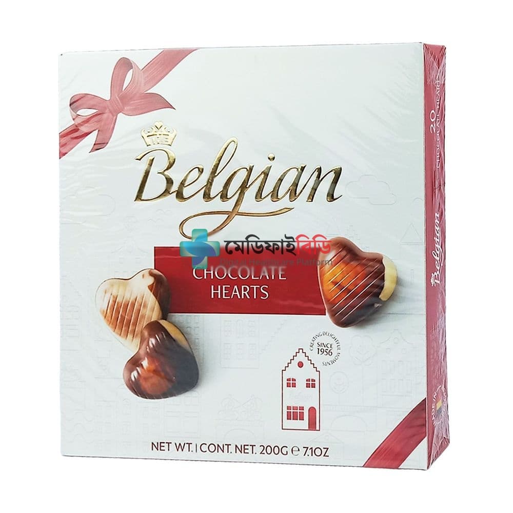 Belgian Chocolate Hearts 200g null — 