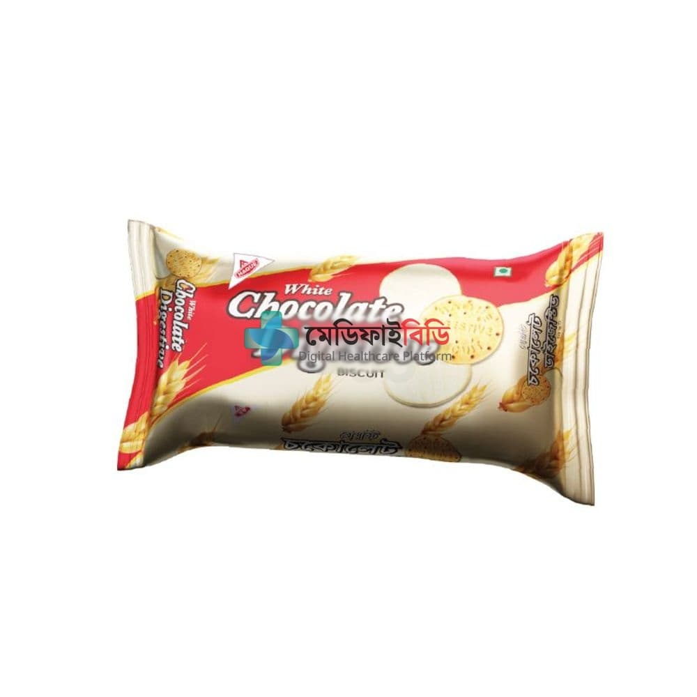 White Chocolate Digestive Biscuit 125gm null — 
