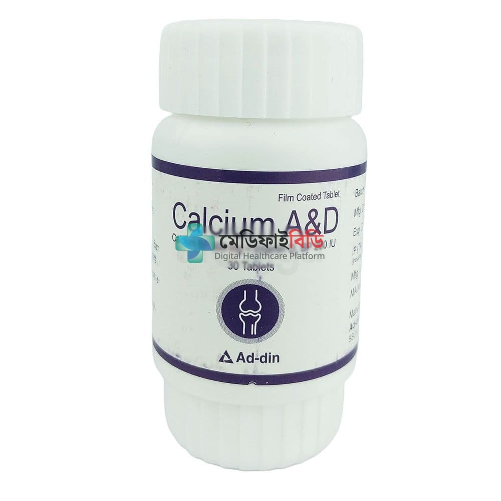 Calcium A&D 500mg+200IU — Calcium Carbonate + Vitamin D3
