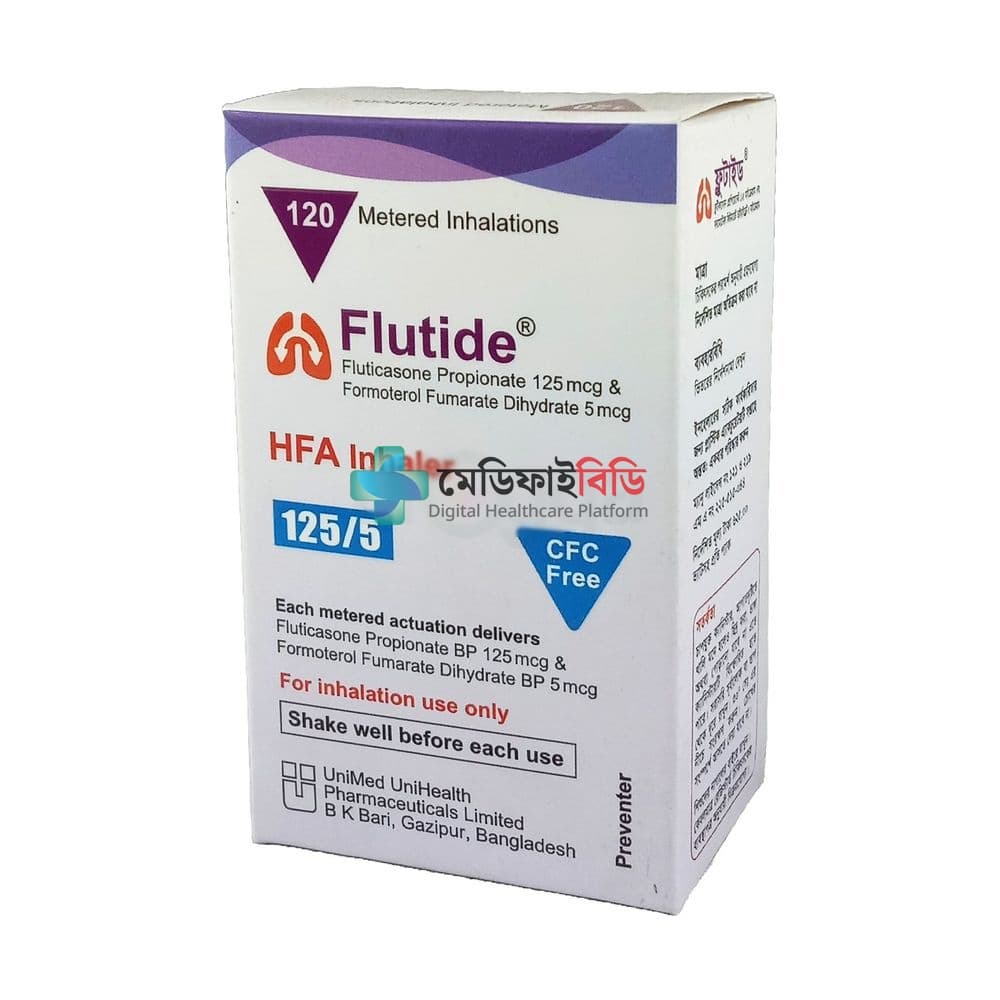 Flutide 125/5 HFA 125mcg+5mcg/Puff