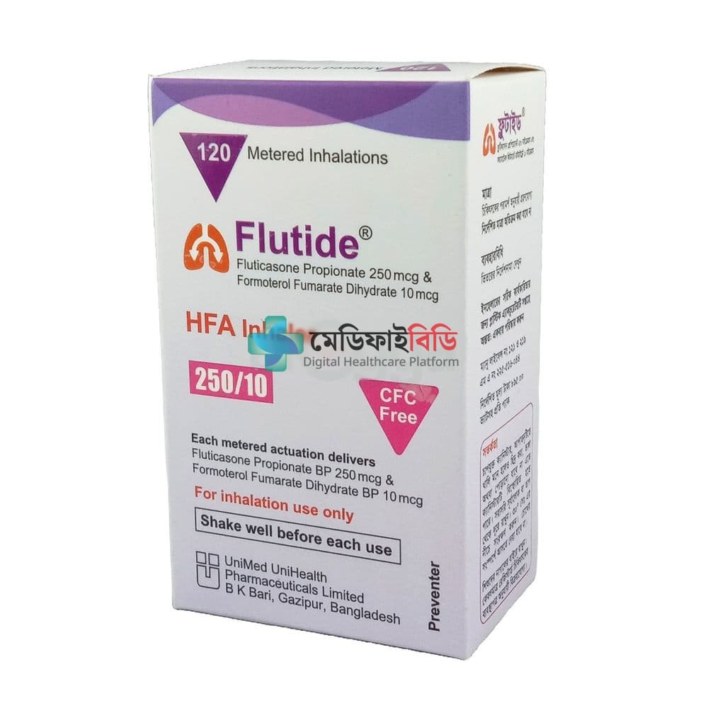 Flutide 250/10 HFA 250mcg+10mcg/Puff