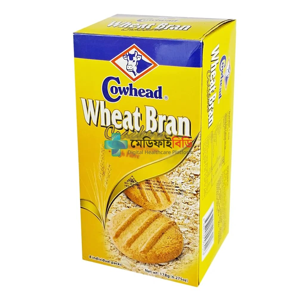 Cowhead Wheat Bran Crackers Biscuits - 178g null — 