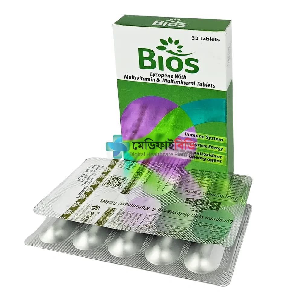 Bios Lycopene with Multivitamin & Multimineral Advanced Antioxidant & Daily Nutritional Support for Immunity null