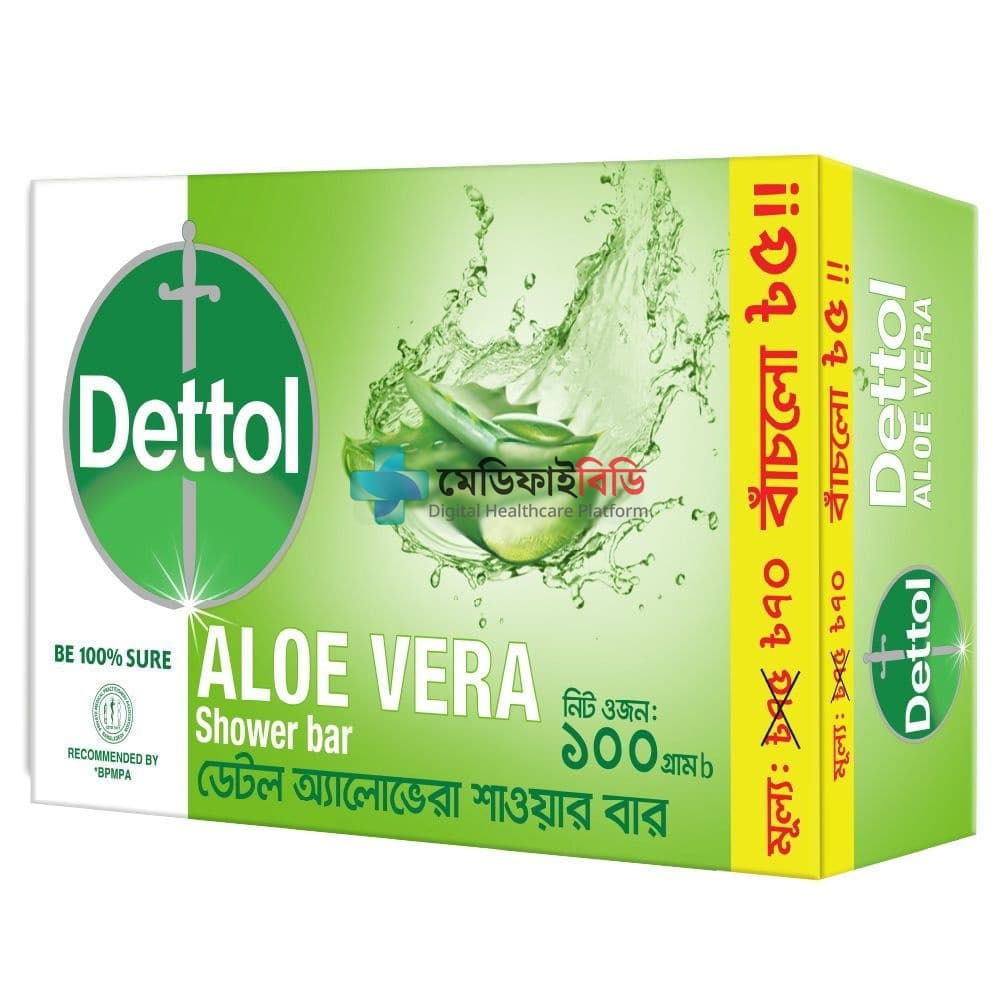 Dettol Soap Aloevera 100g null — 