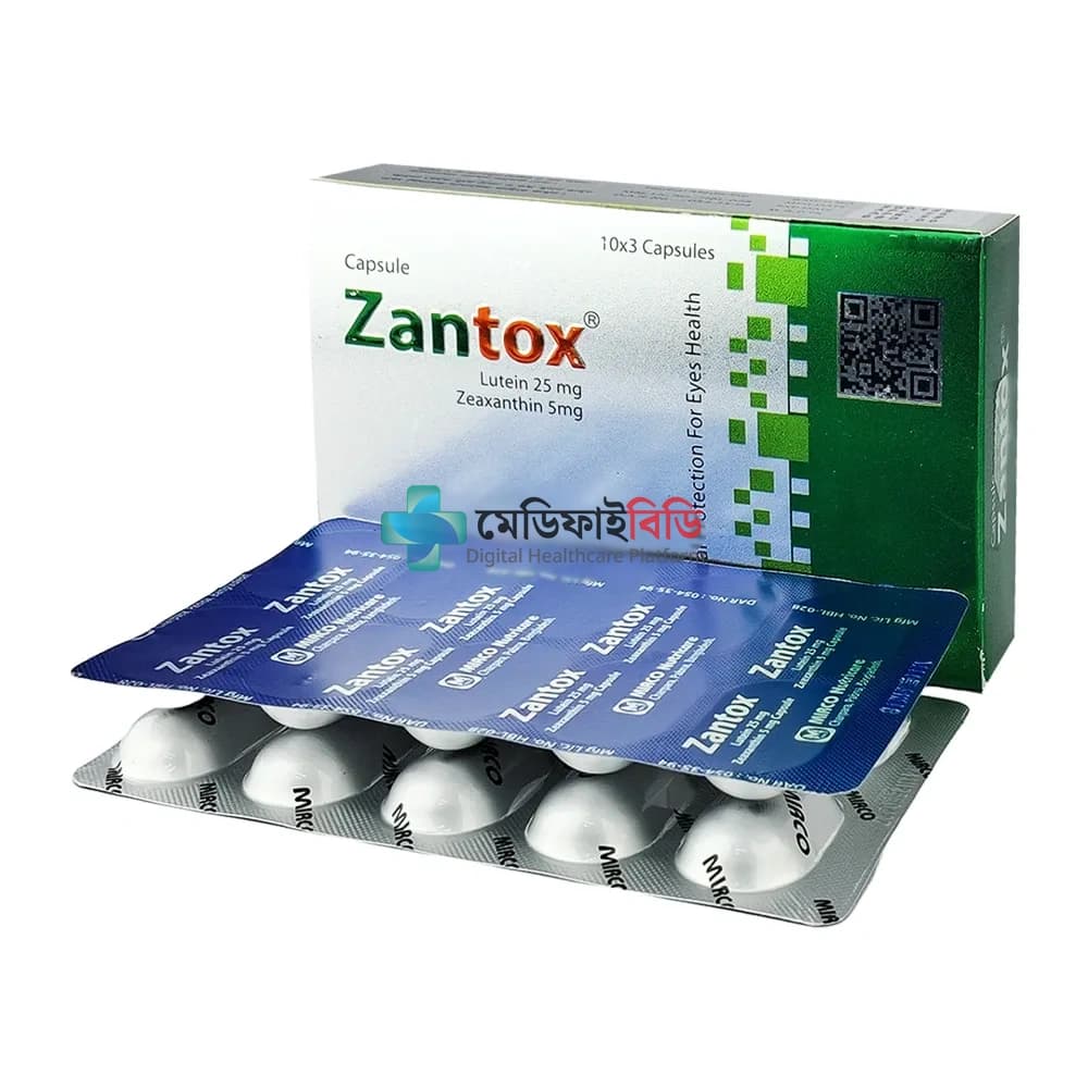 Zantox 25mg-5mg — Lutein + Zeaxanthin