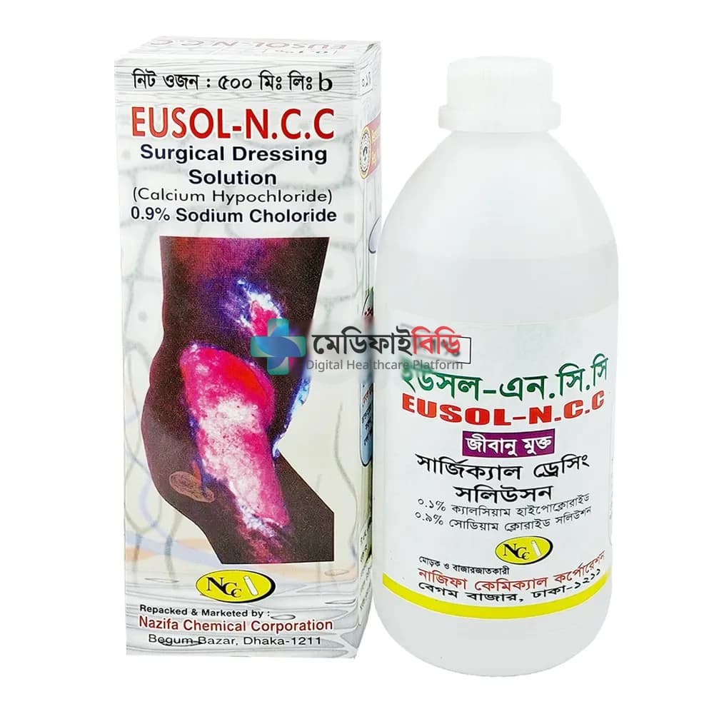 Eusol-N.C.C 1% 500ml (Calcium Hypochloride) null — 