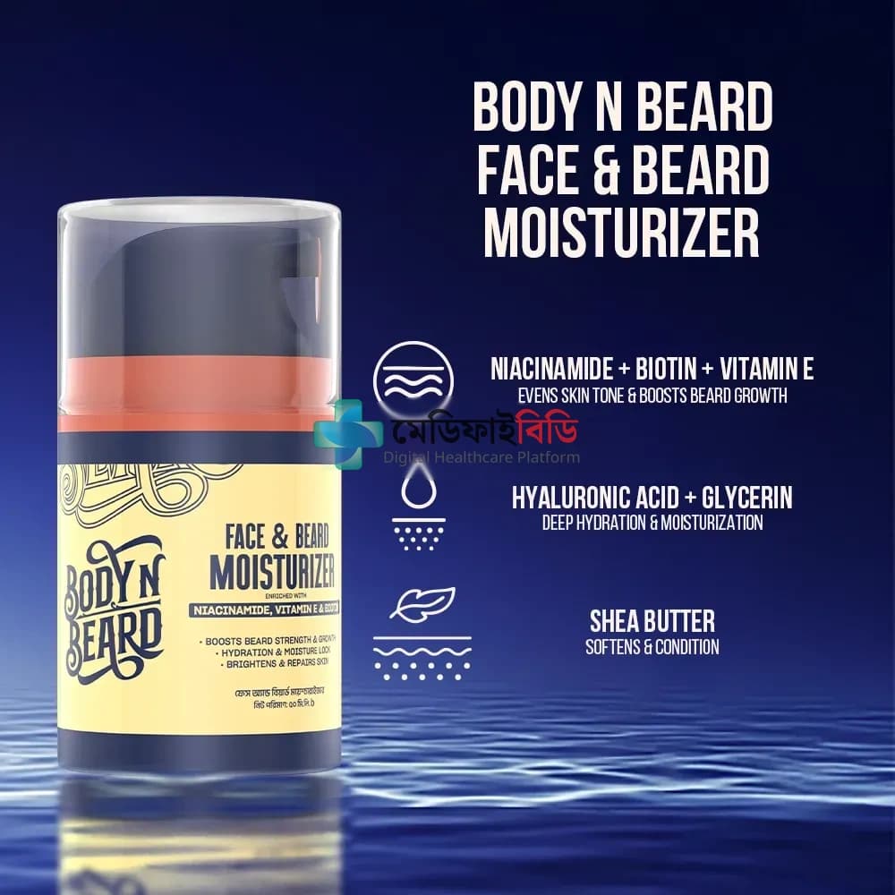 Body N Beard Face & Beard Moisturizer 50ml null — 