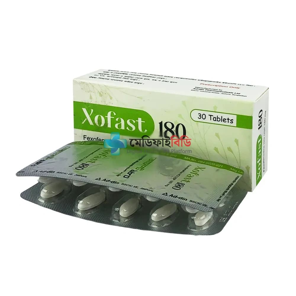 Xofast 180 180mg — Fexofenadine Hydrochloride