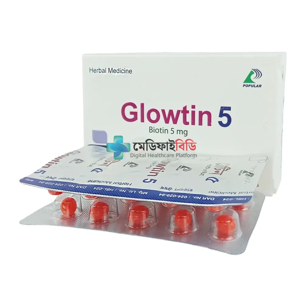 Glowtin 5 5000mcg — Biotin