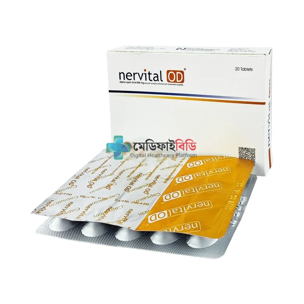 Nervital-OD 600 Tablet 20's 600mg