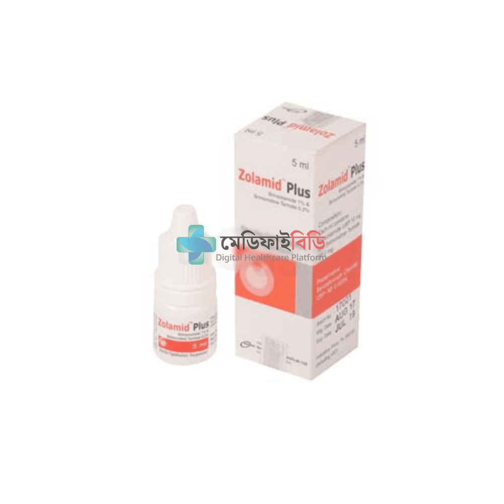 Zolamid Plus Eye Drop 5ml 1%+0.2%