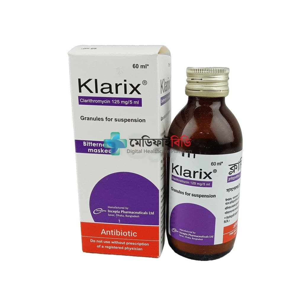 Klarix Powder For Suspension 70ml 125mg