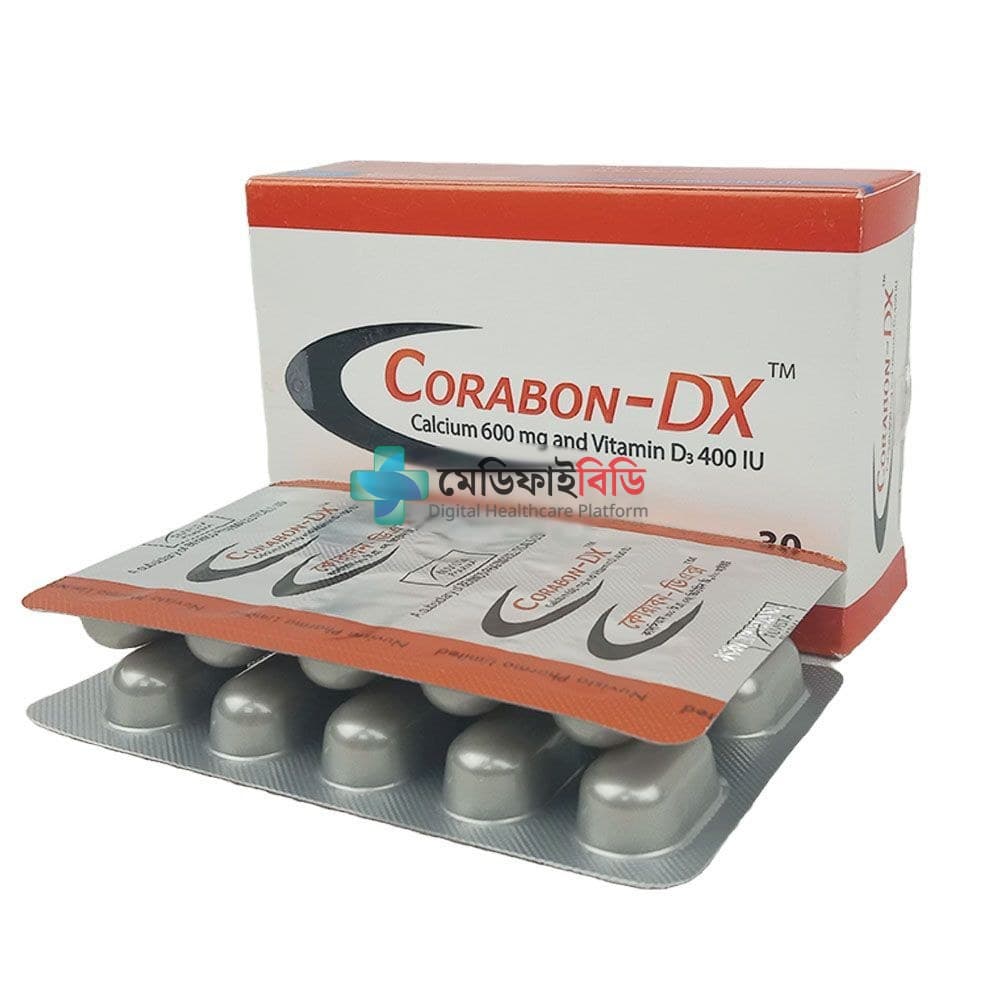Corabon-DX 600mg — Calcium 600 mg + Vitamin D 400 IU