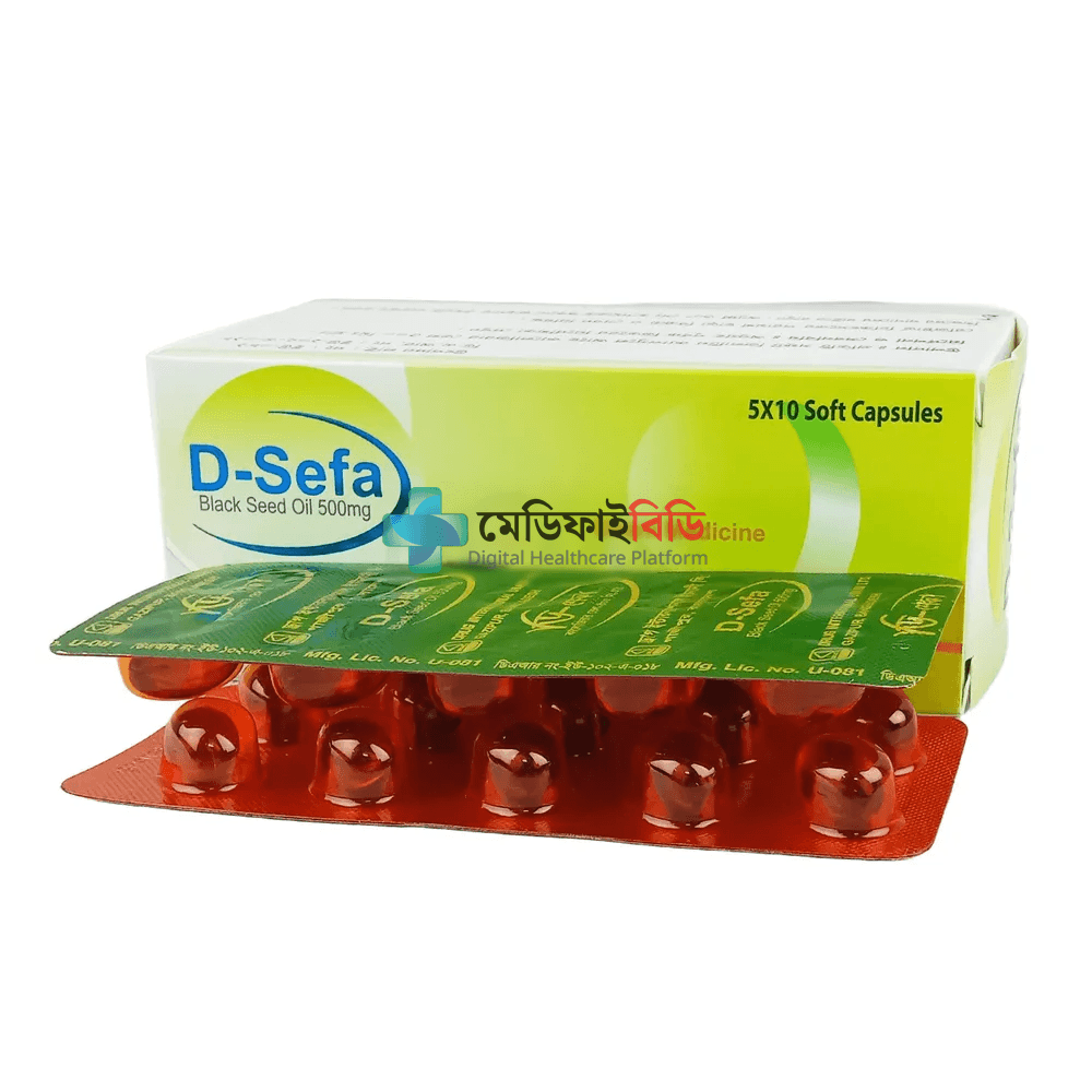 D-Sefa 500 500mg — Nigella Sativa [Black Seed Oil]