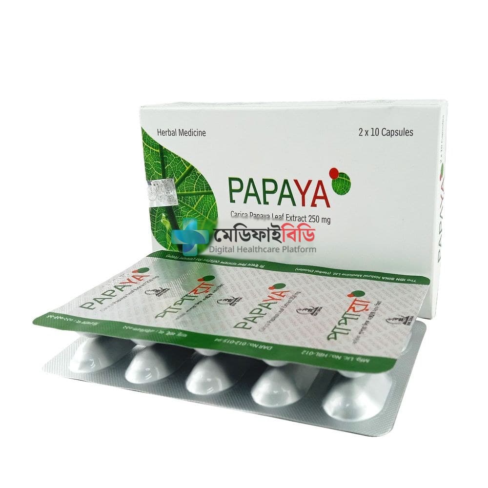 Papaya 250 250mg — Carica Papaya Leaf Extract
