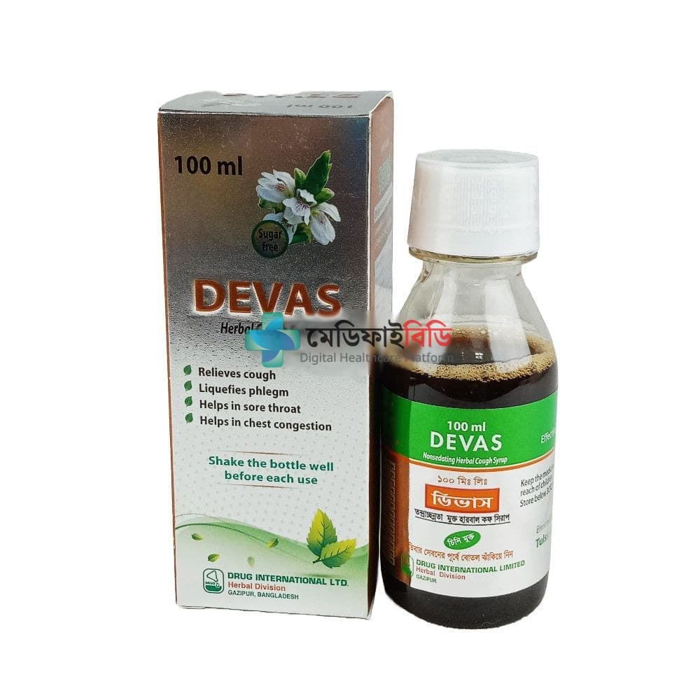 Devas 100 100ml — Herbal cough syrup [Adhatoda Vasica]