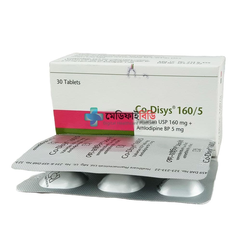 Co-Disys 5/160 5mg — Amlodipine + Valsartan