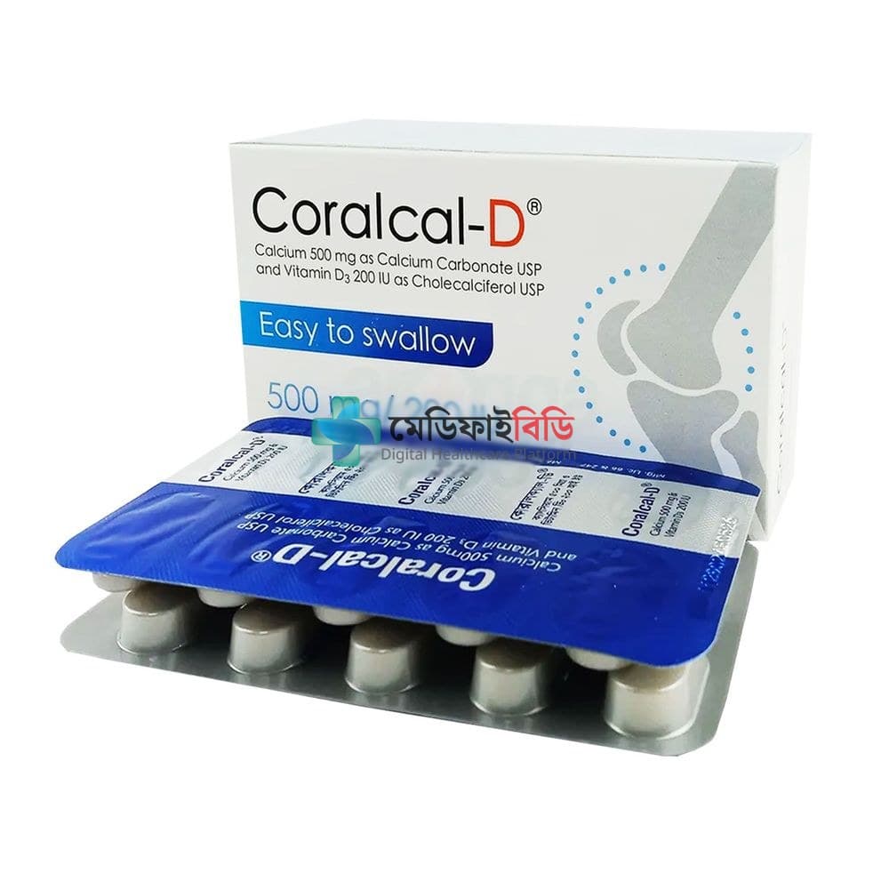 Coralcal-D 500mg — Calcium + Vitamin D3