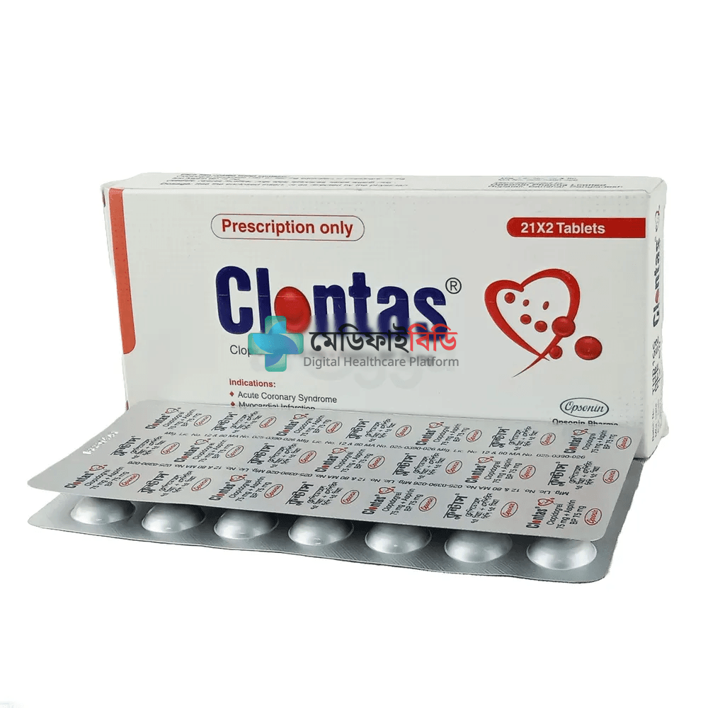 Clontas 75mg — Aspirin + Clopidogrel