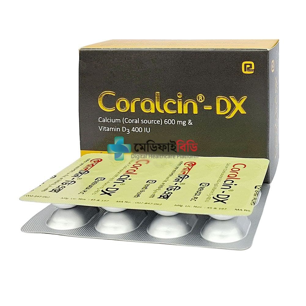 Coralcin DX 600mg — Calcium + Vitamin D3