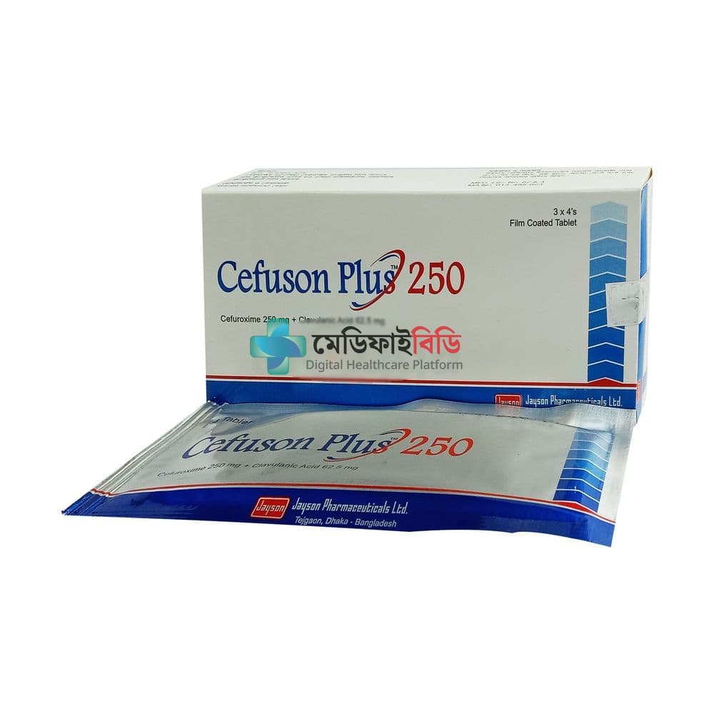 Cefuson Plus 250 250mg+62.5mg — Cefuroxime + Clavulanic Acid