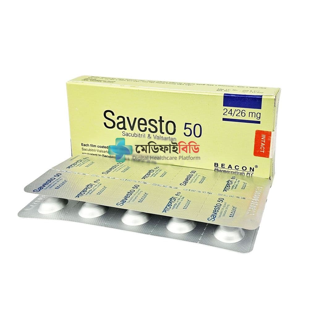 Savesto 50 50mg — Sacubitril + Valsartan