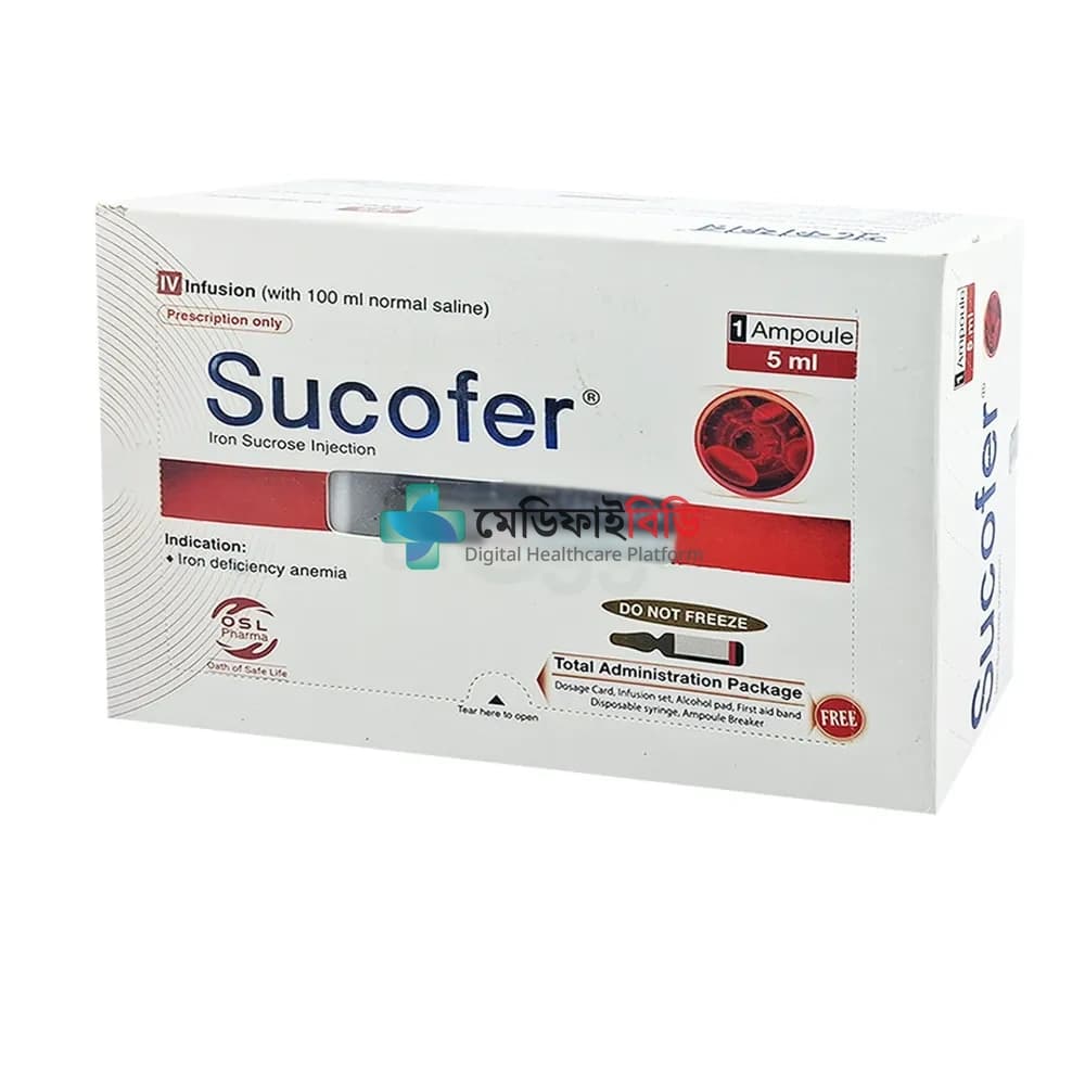 Sucofer IV 100mg/5ml — Elemental Iron (Iron iii Hydroxide Sucrose Complex)