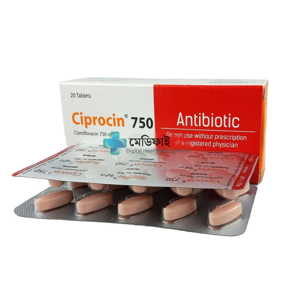 Ciprocin 750 750mg — Ciprofloxacin